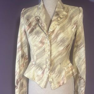 Walter peplum floral jacket blazer